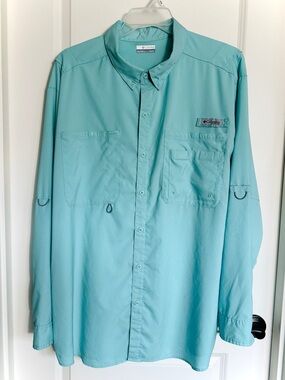 Columbia PFG‎ Omni-shade Long Sleeve Vented Fishing Shirt Performance Mens 2X